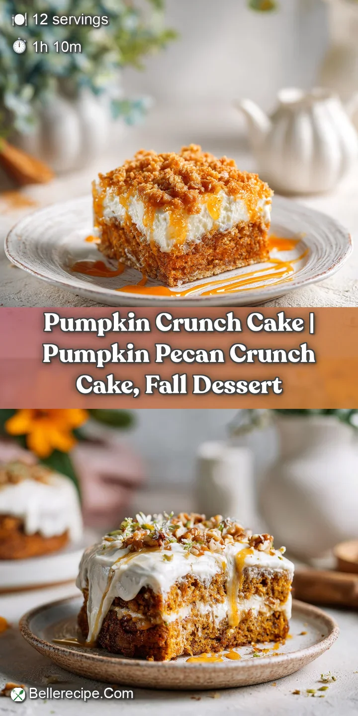 Close-up of a fluffy pumpkin cake crumb dusted with powdered sugar and a single pecan.