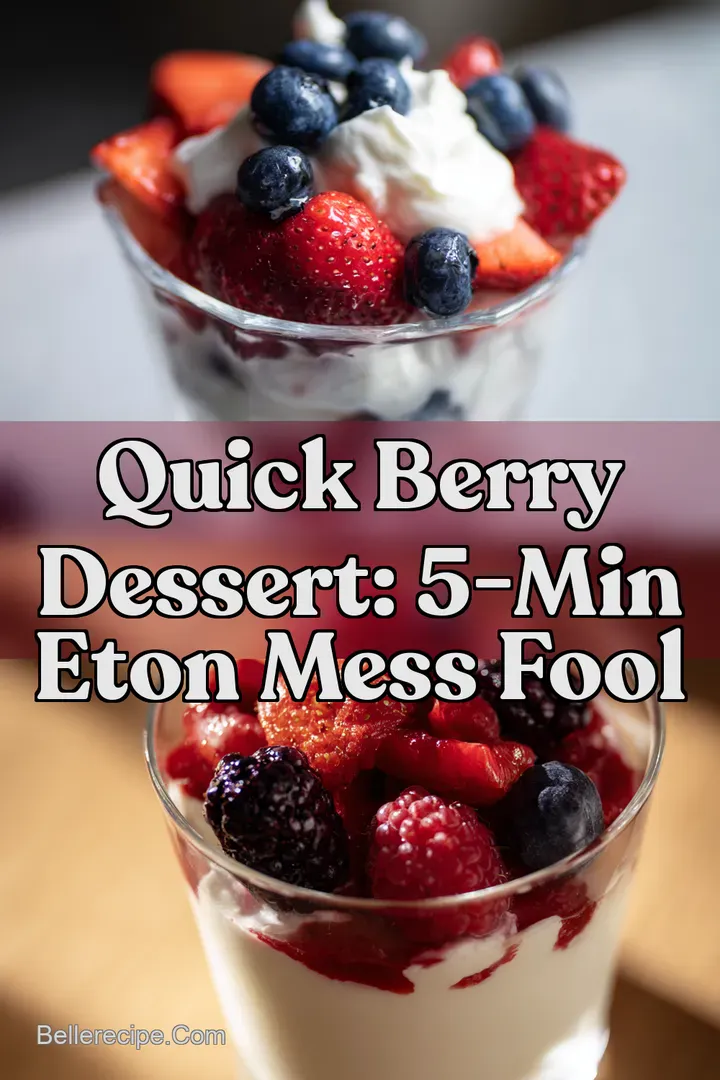 Quick Berry Dessert: 5-Min Eton Mess Fool : PIN FOR LATER Quick Berry Dessert: 5-Min Eton Mess Fool