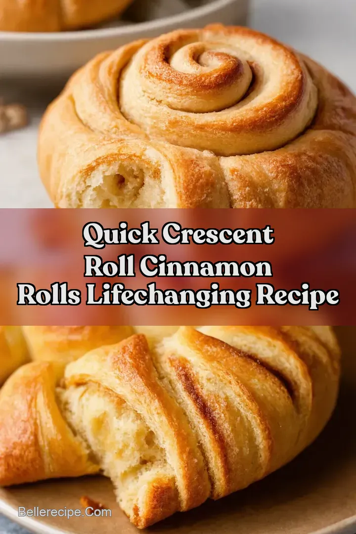 Quick Crescent Roll Cinnamon Rolls LifeChanging Recipe