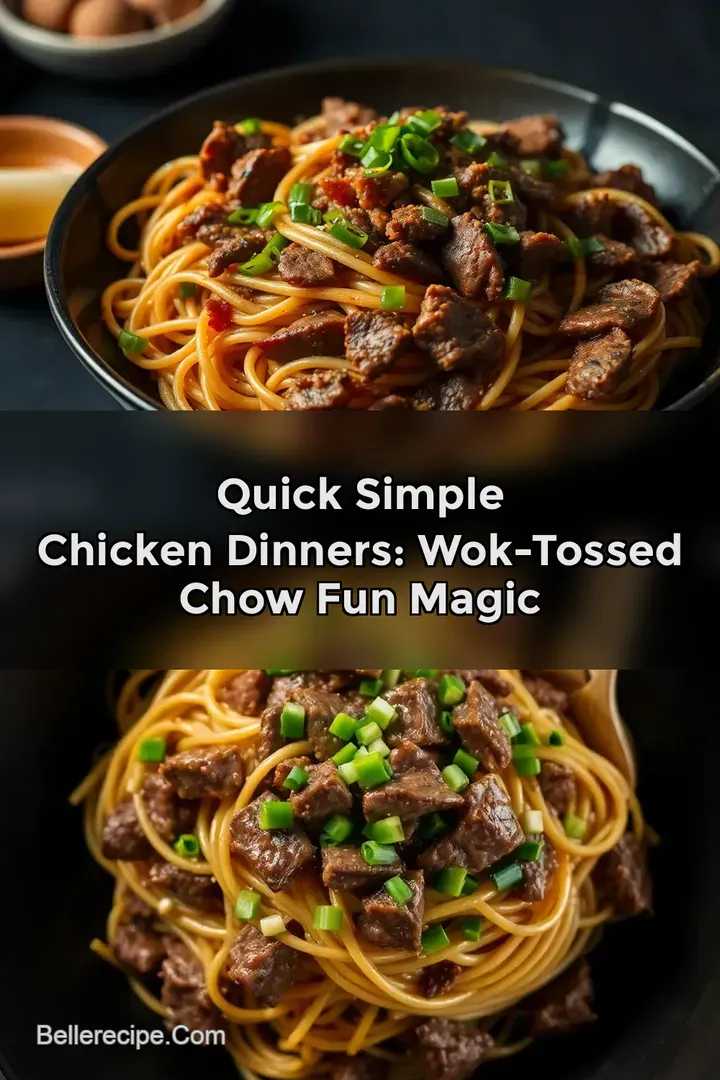 Quick Simple Chicken Dinners: Wok-Tossed Chow Fun Magic