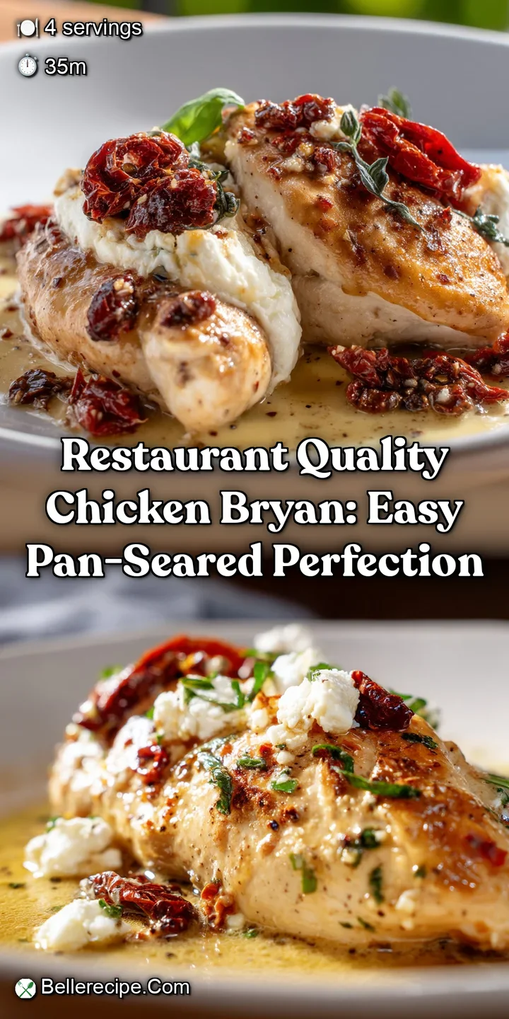 Restaurant Quality Chicken Bryan: Easy Pan-Seared Perfection