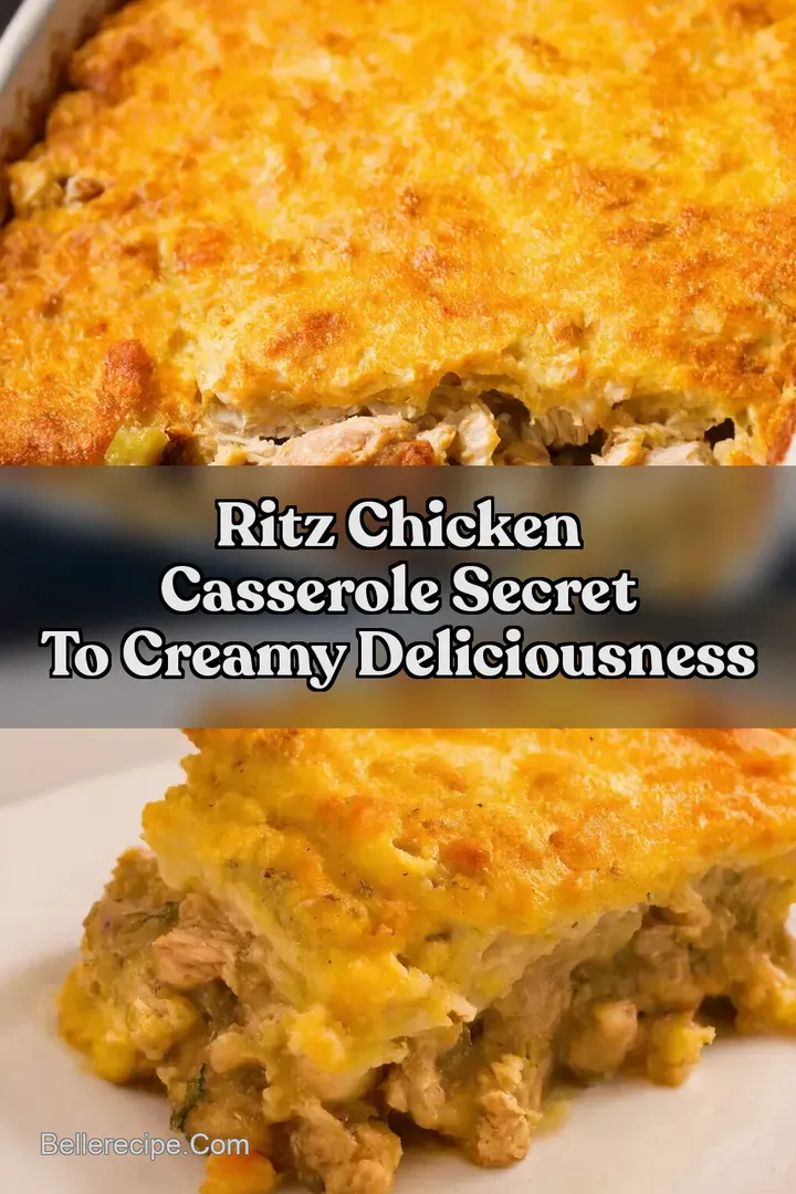 Ritz Chicken Casserole Secret To Creamy Deliciousness : PIN FOR LATER Ritz Chicken Casserole Secret To Creamy Deliciousness