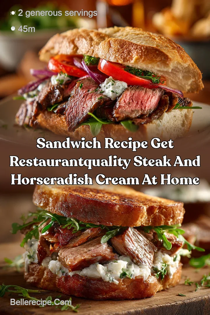 Sandwich Recipe Get restaurantquality steak and horseradish cream at home