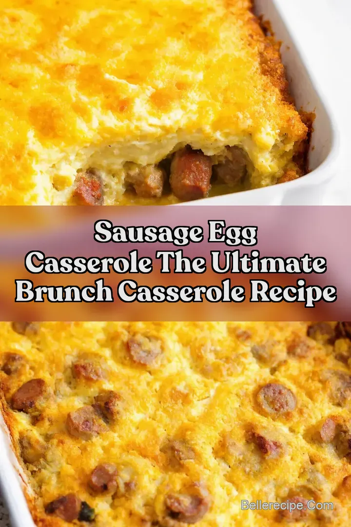 Sausage Egg Casserole The ULTIMATE Brunch Casserole Recipe