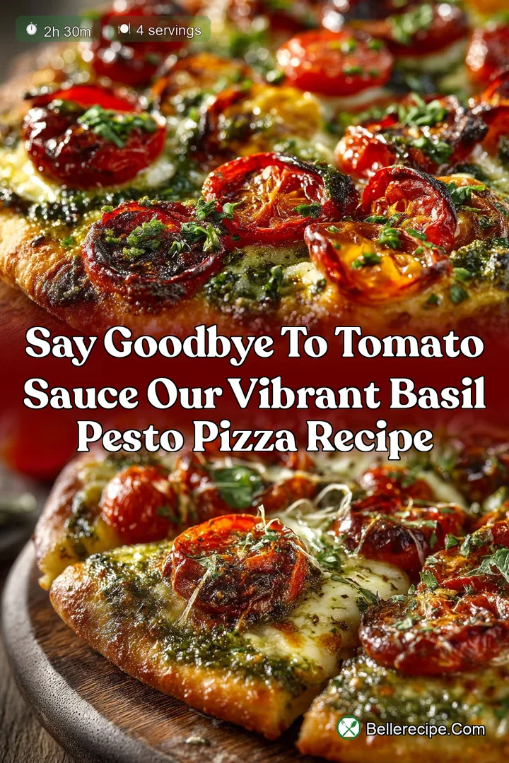 Say Goodbye to Tomato Sauce Our Vibrant Basil Pesto Pizza Recipe