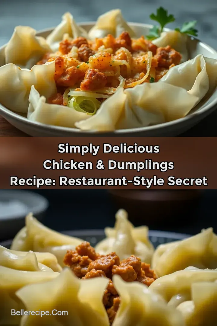 Simply Delicious Chicken & Dumplings Recipe: Restaurant-Style Secret