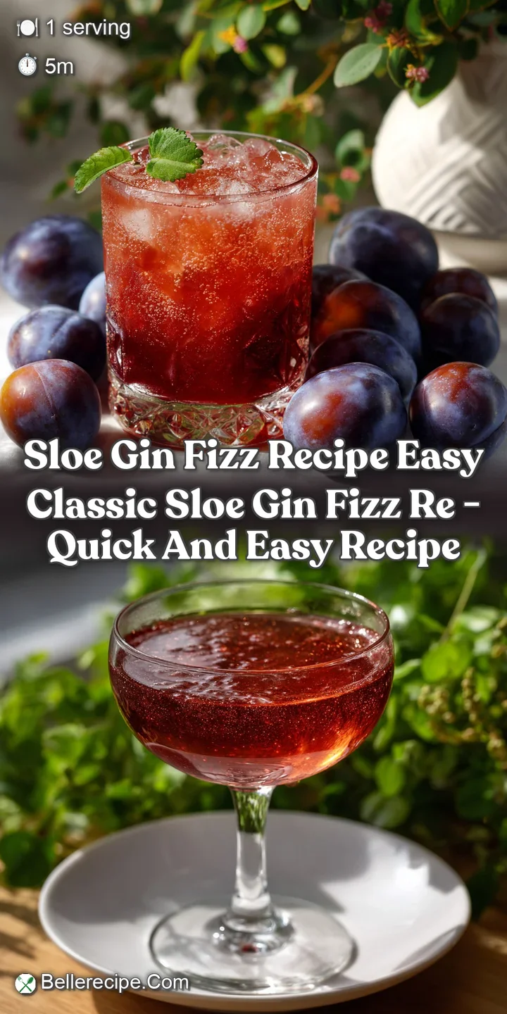 Sloe Gin Fizz Recipe Easy Classic Sloe Gin Fizz Re - Quick and Easy Recipe