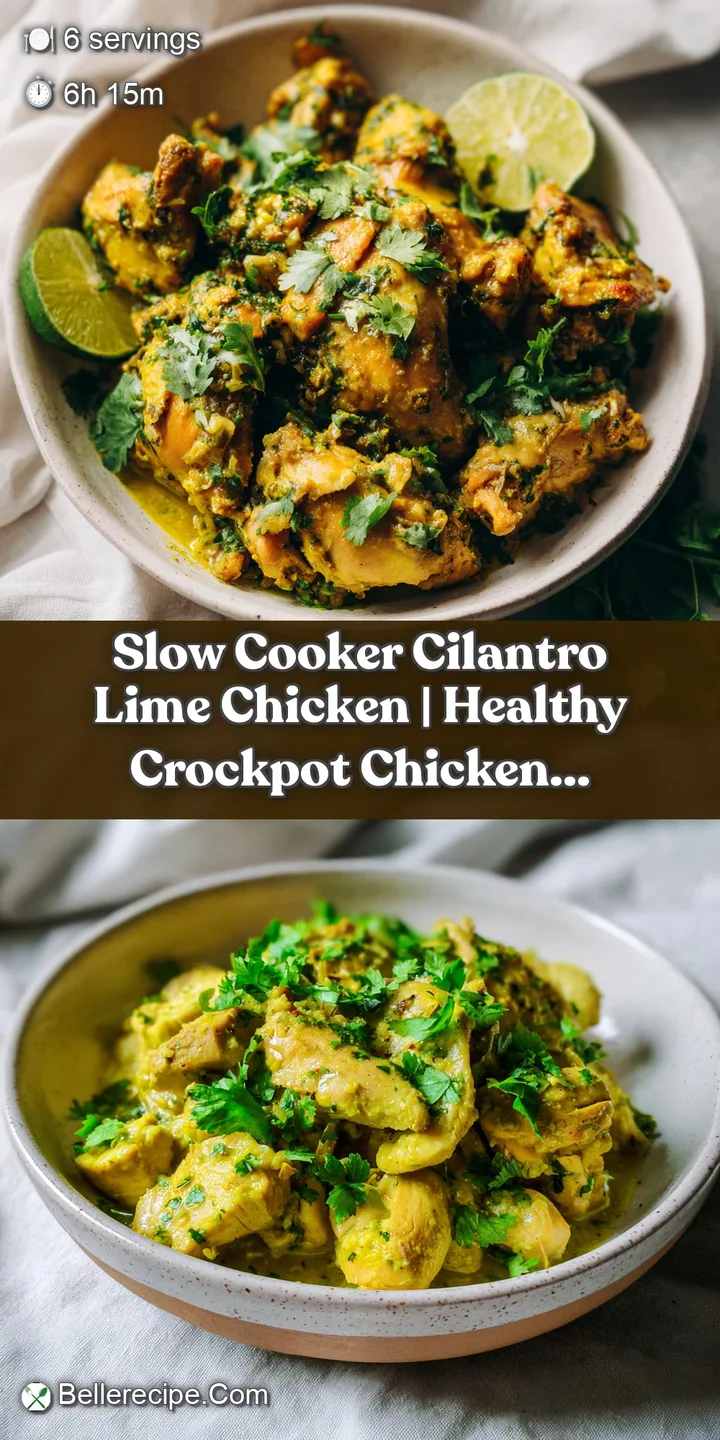 Close-up of juicy shredded chicken, vividly green from fresh cilantro and bright with lime.