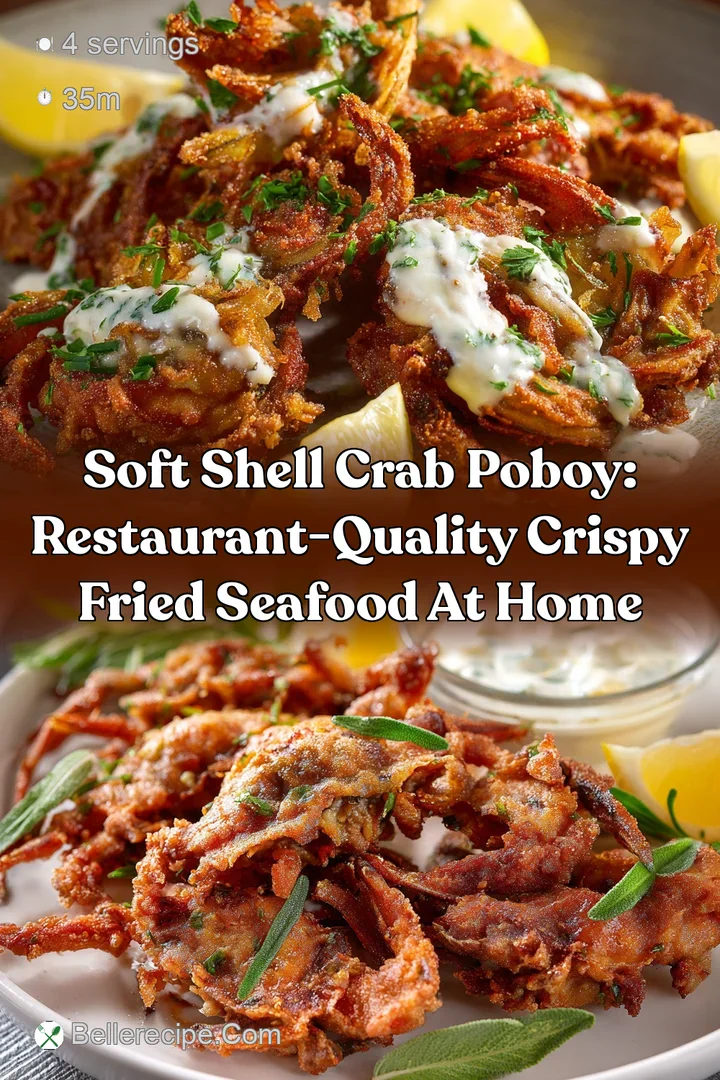 Soft Shell Crab PoBoy: Restaurant-Quality Crispy Fried Seafood at Home