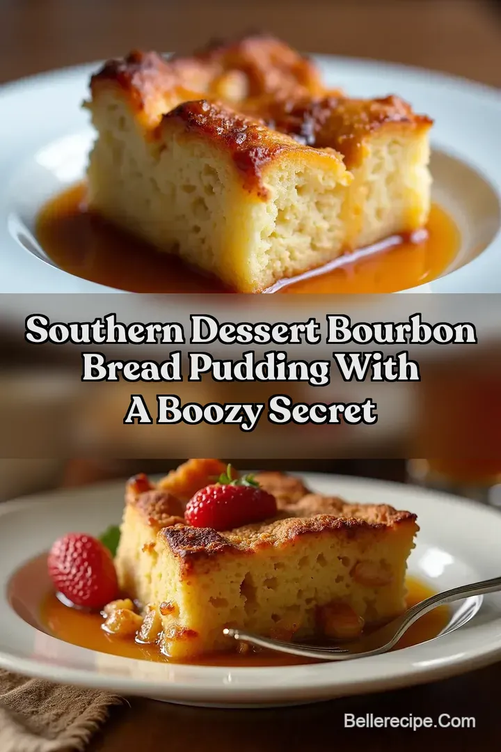 Southern Dessert Bourbon Bread Pudding with a Boozy Secret