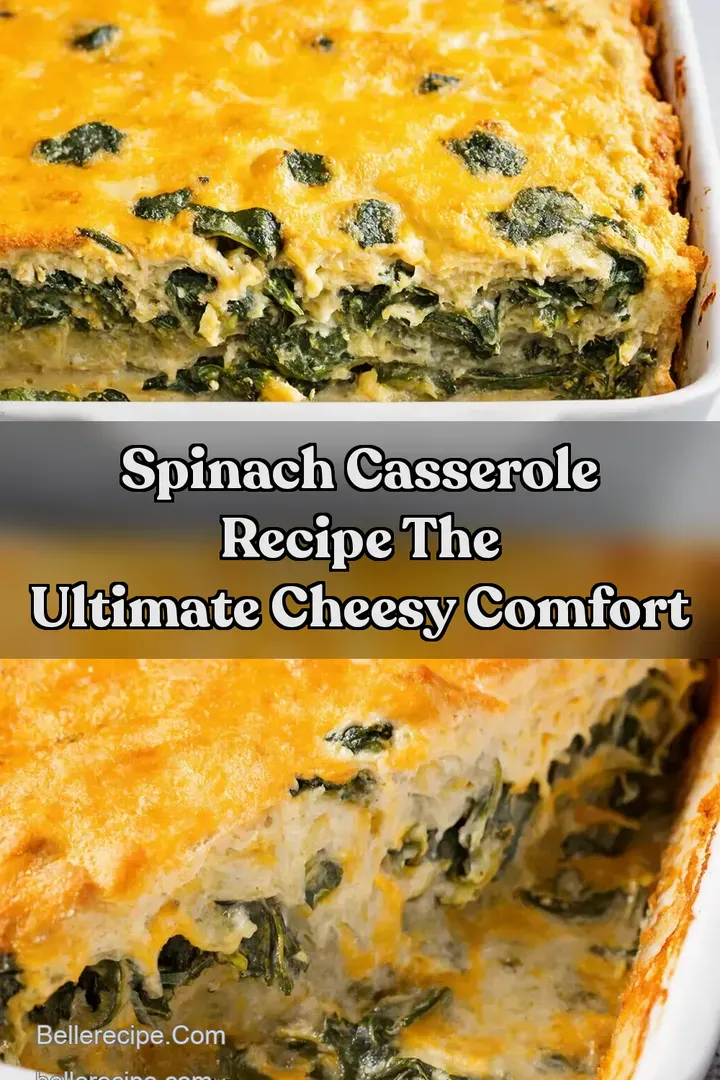 Spinach Casserole Recipe The Ultimate Cheesy Comfort