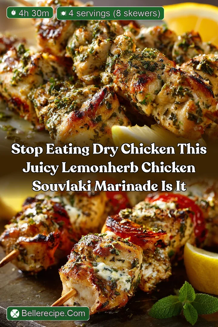 Stop Eating Dry Chicken This Juicy LemonHerb Chicken Souvlaki Marinade is IT