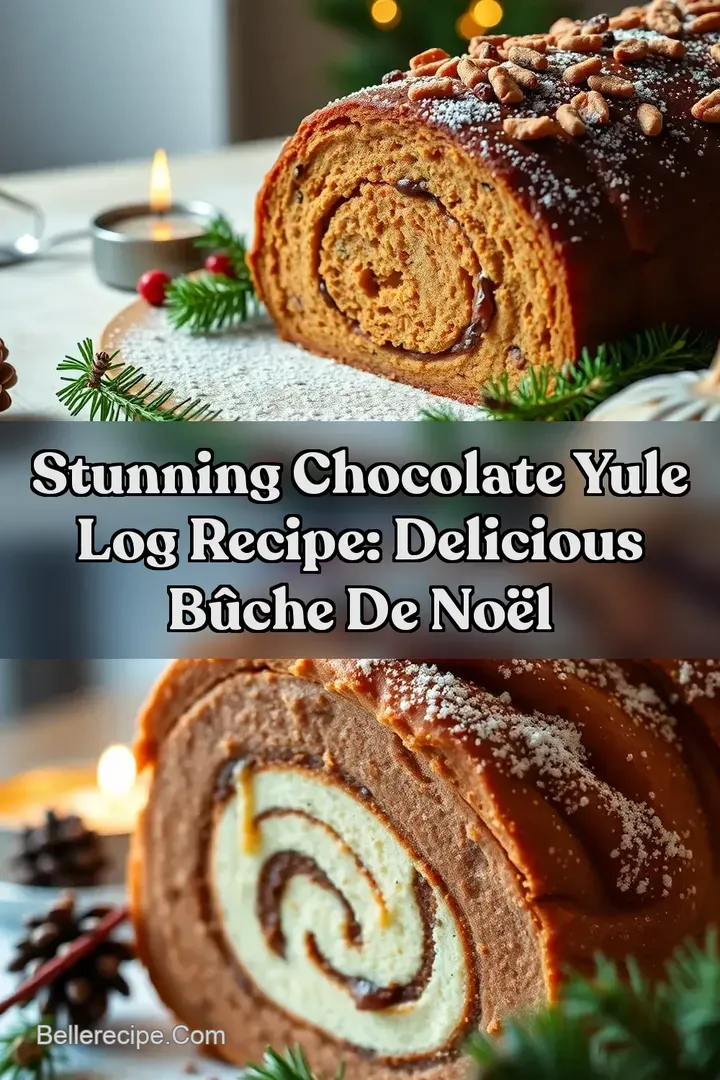 Stunning Chocolate Yule Log Recipe: Delicious Bûche de Noël