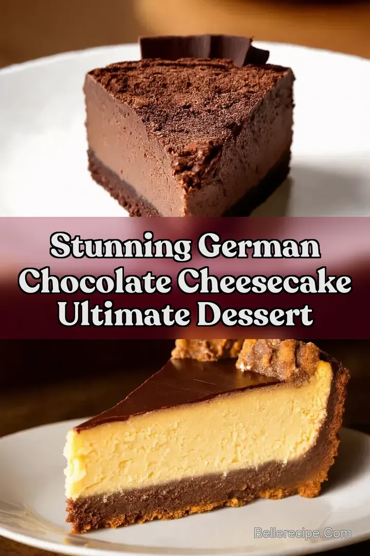 Stunning German Chocolate Cheesecake Ultimate Dessert : PIN FOR LATER Stunning German Chocolate Cheesecake Ultimate Dessert
