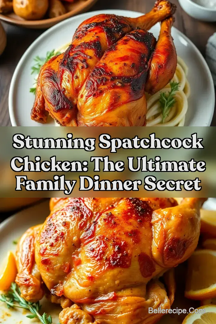 Stunning Spatchcock Chicken: The Ultimate Family Dinner Secret : PIN FOR LATER Stunning Spatchcock Chicken: The Ultimate Family Dinner Secret