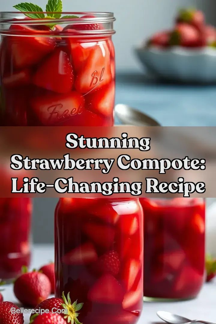 Stunning Strawberry Compote: Life-Changing Recipe : PIN FOR LATER Stunning Strawberry Compote: Life-Changing Recipe