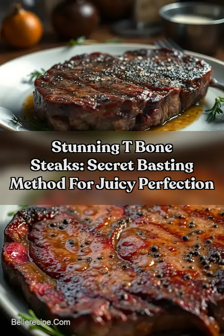 Stunning T Bone Steaks: Secret Basting Method for Juicy Perfection