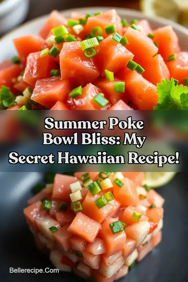 Summer Poke Bowl Bliss: My Secret Hawaiian Recipe! : PIN FOR LATER Summer Poke Bowl Bliss: My Secret Hawaiian Recipe!