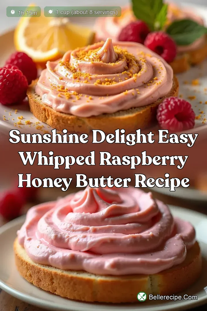 Sunshine Delight Easy Whipped Raspberry Honey Butter Recipe
