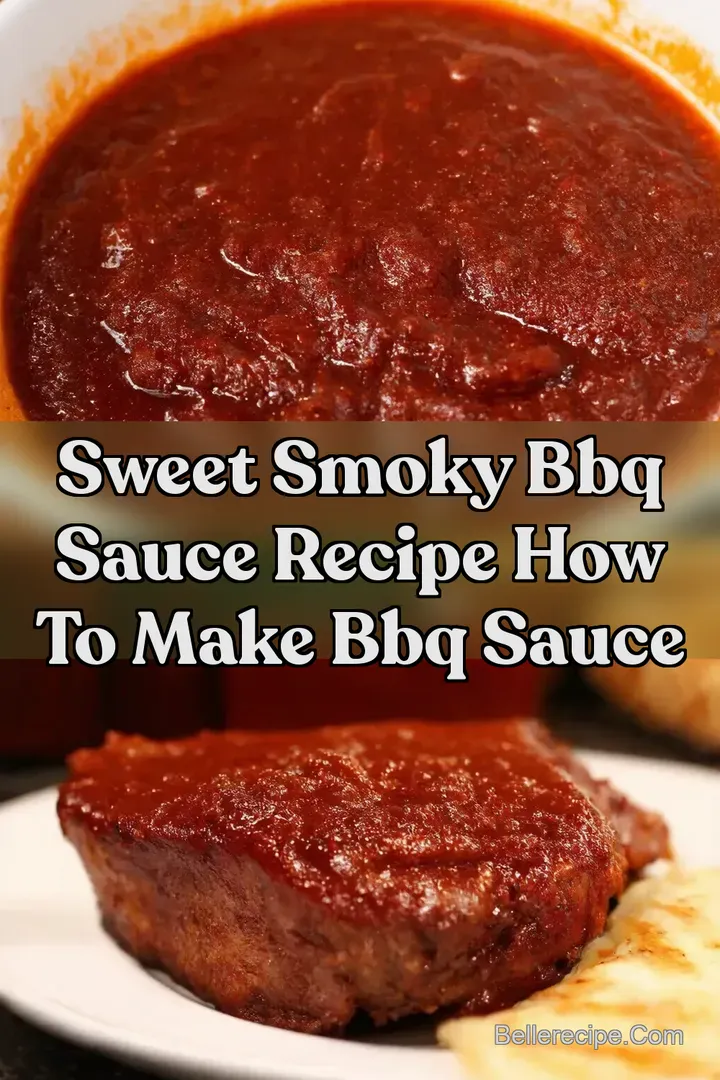 Sweet Smoky BBQ Sauce Recipe How To Make BBQ Sauce