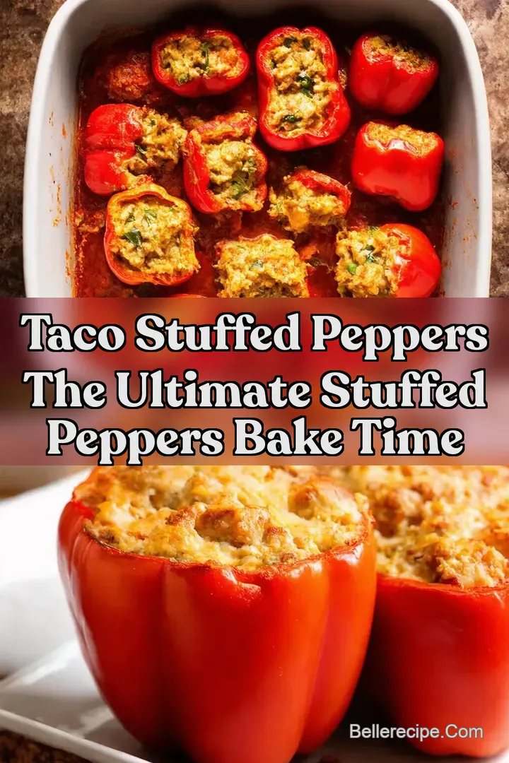 Taco Stuffed Peppers The Ultimate Stuffed Peppers Bake Time : PIN FOR LATER Taco Stuffed Peppers The Ultimate Stuffed Peppers Bake Time