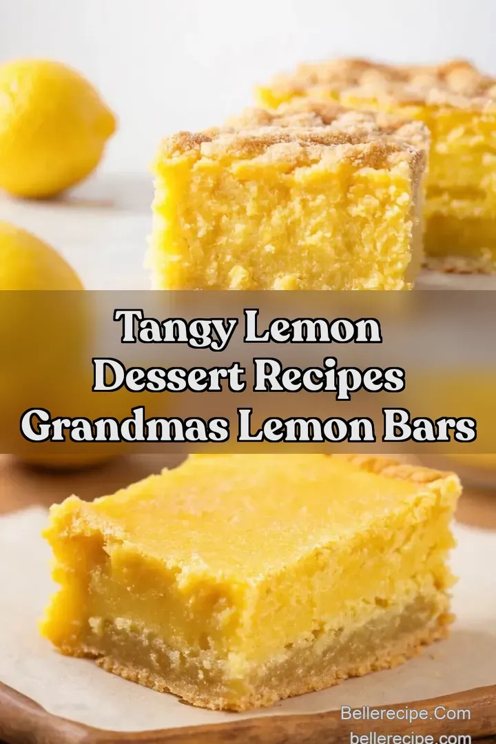 Tangy Lemon Dessert Recipes Grandmas Lemon Bars