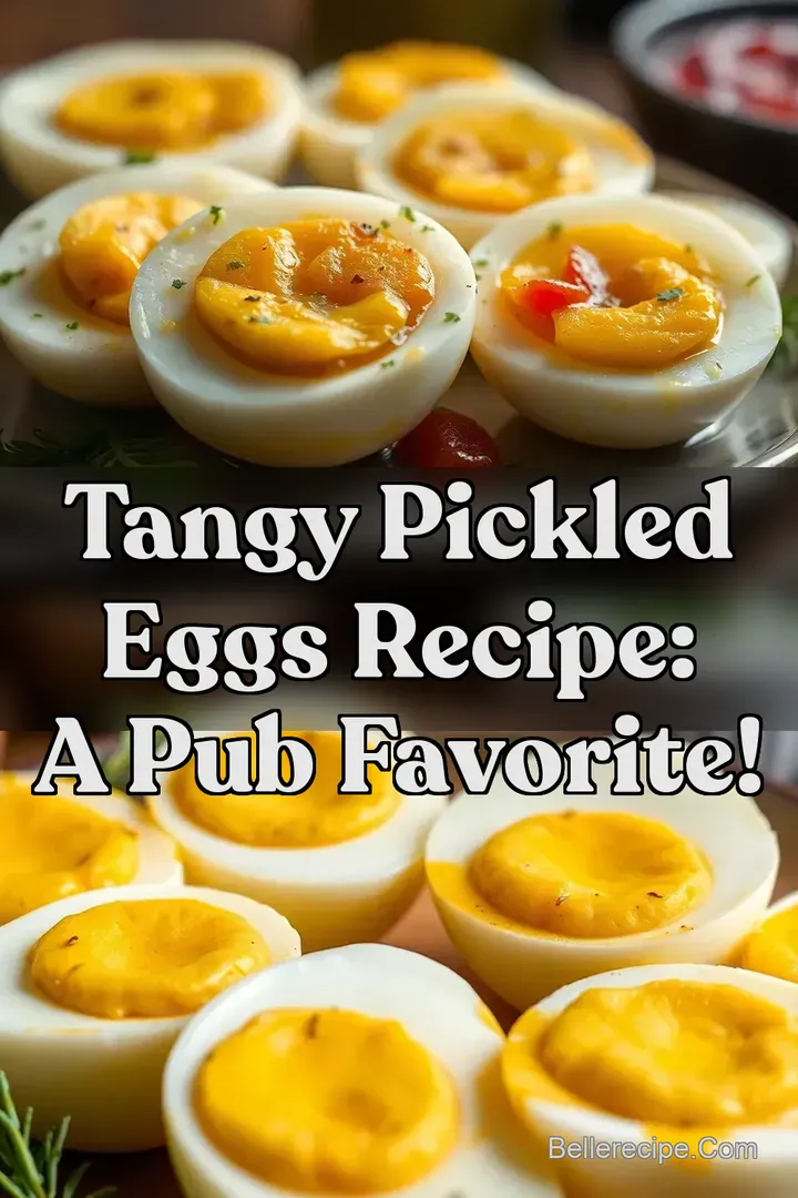 Tangy Pickled Eggs Recipe: A Pub Favorite!