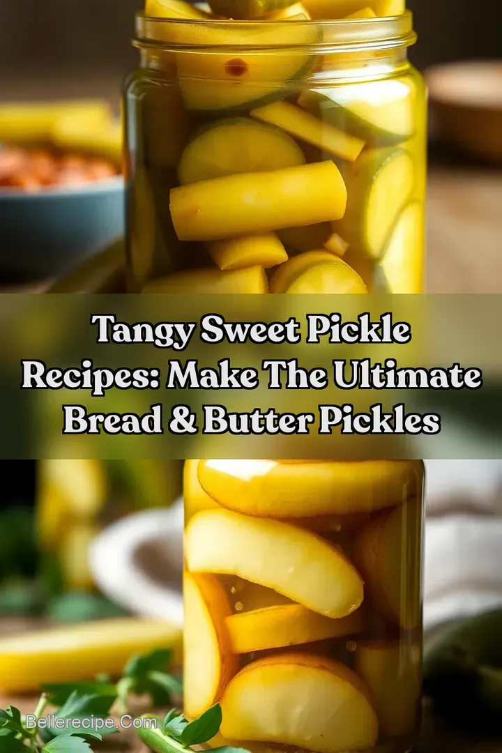 Tangy Sweet Pickle Recipes: Make the Ultimate Bread & Butter Pickles : PIN FOR LATER Tangy Sweet Pickle Recipes: Make the Ultimate Bread & Butter Pickles