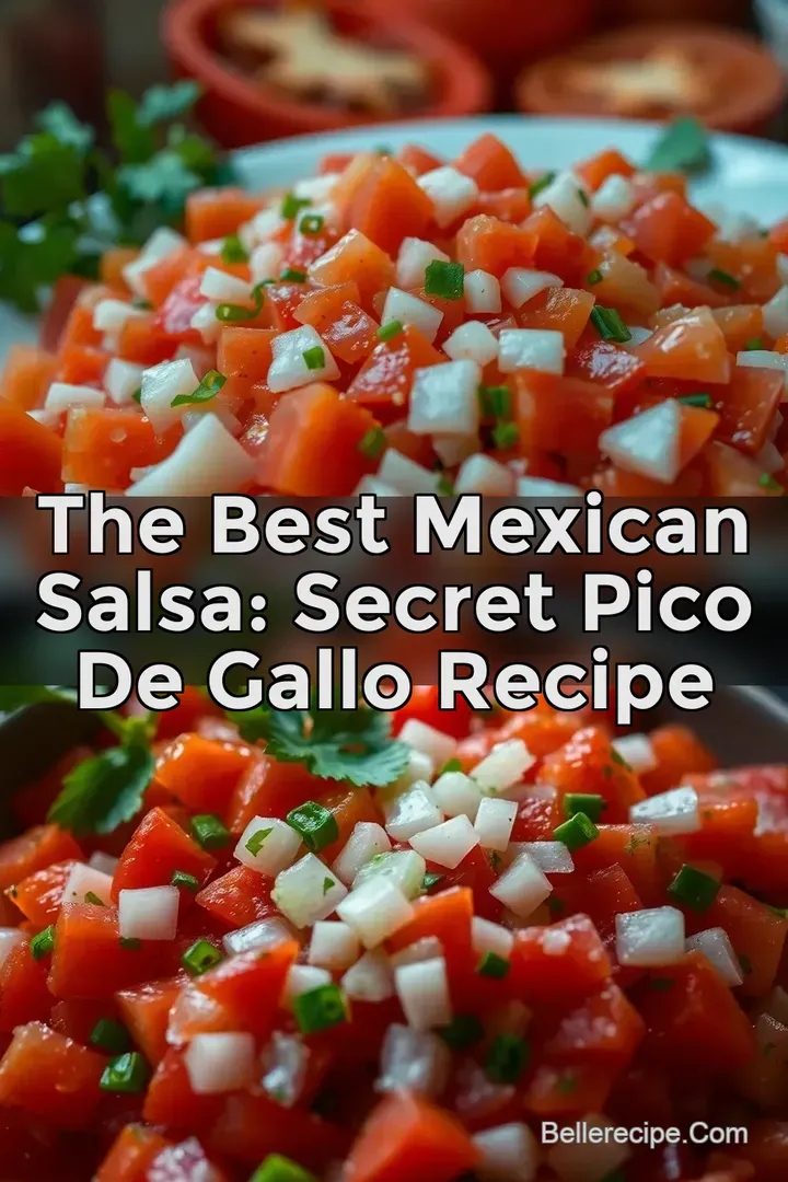 The Best Mexican Salsa: Secret Pico de Gallo Recipe