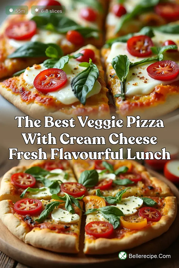 The Best Veggie Pizza with Cream Cheese Fresh Flavourful Lunch
