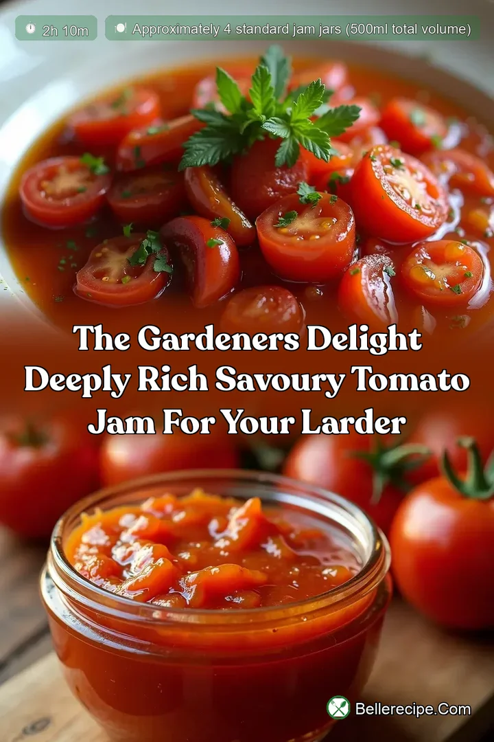 The Gardeners Delight Deeply Rich Savoury Tomato Jam for Your Larder