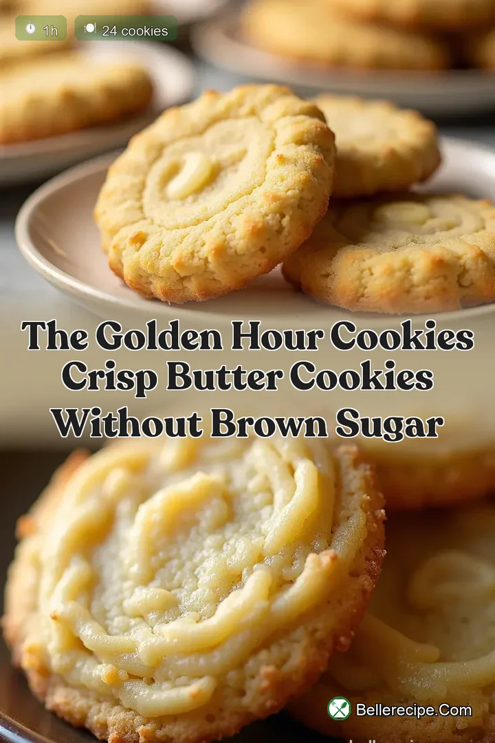 The Golden Hour Cookies Crisp Butter Cookies Without Brown Sugar