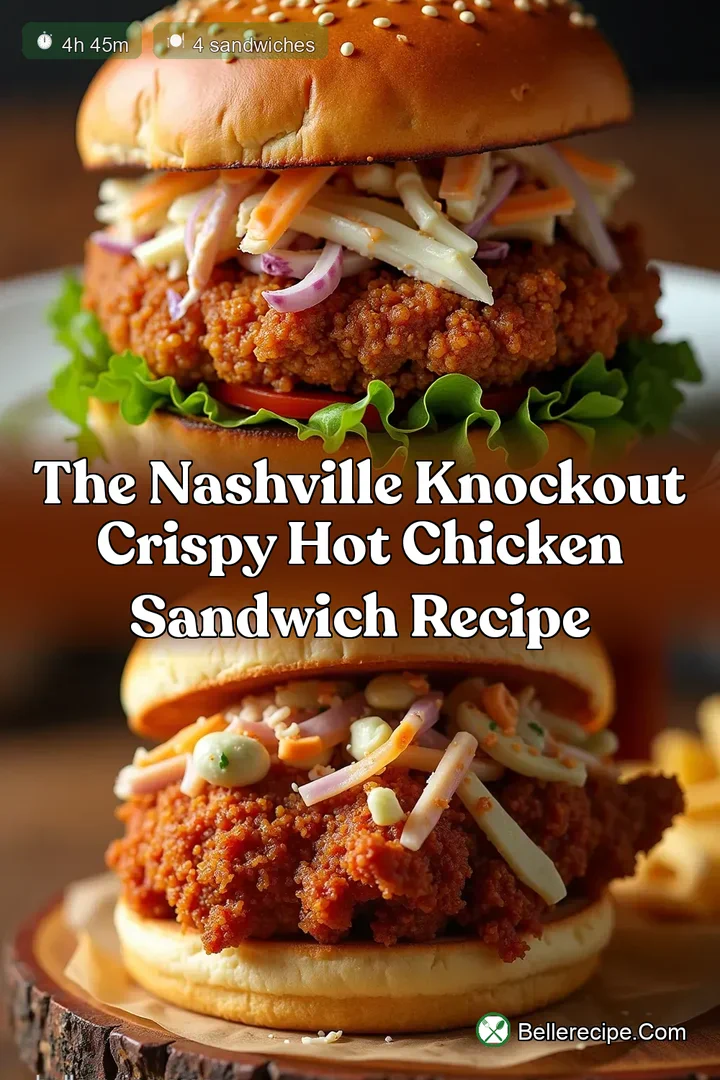 The Nashville Knockout Crispy Hot Chicken Sandwich Recipe