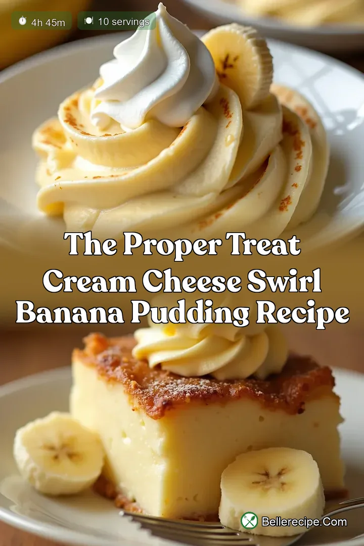 The Proper Treat Cream Cheese Swirl Banana Pudding Recipe
