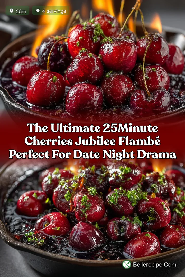 The Ultimate 25Minute Cherries Jubilee Flambé Perfect for Date Night Drama