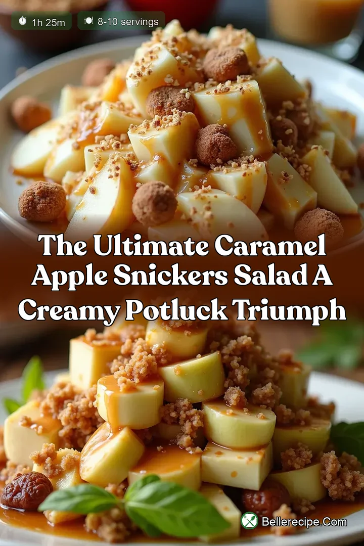 The Ultimate Caramel Apple Snickers Salad A Creamy Potluck Triumph