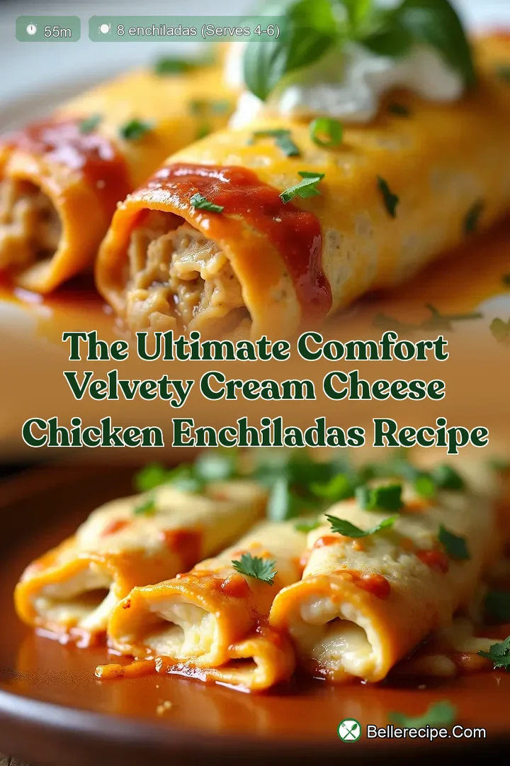 The Ultimate Comfort Velvety Cream Cheese Chicken Enchiladas Recipe