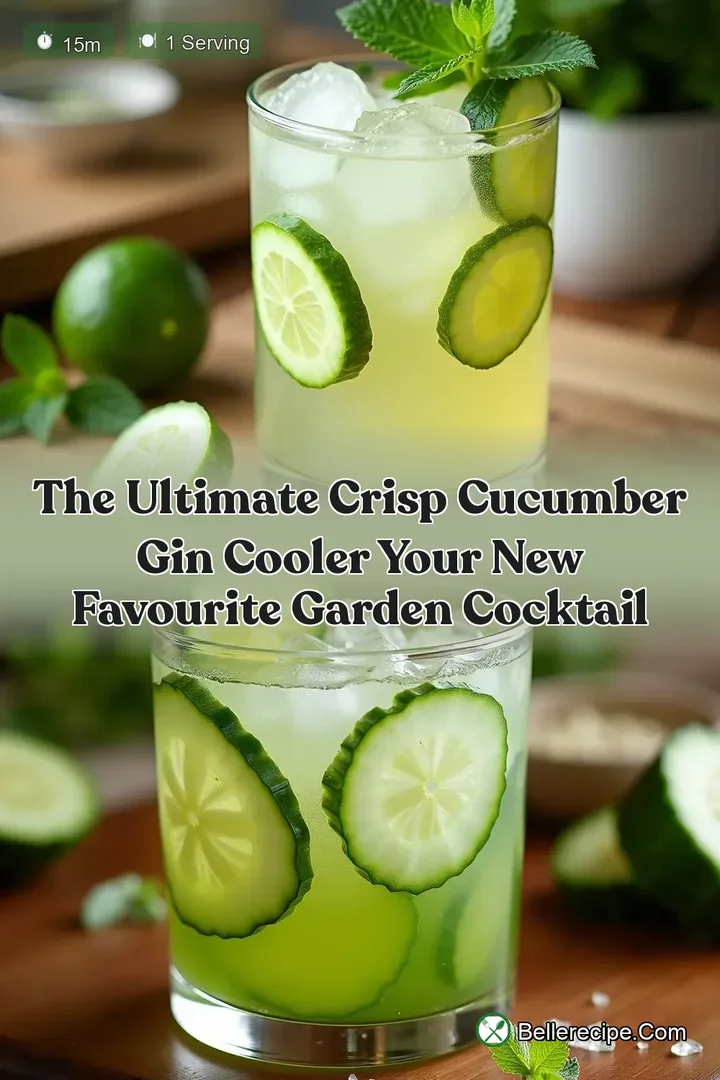 The Ultimate Crisp Cucumber Gin Cooler Your New Favourite Garden Cocktail