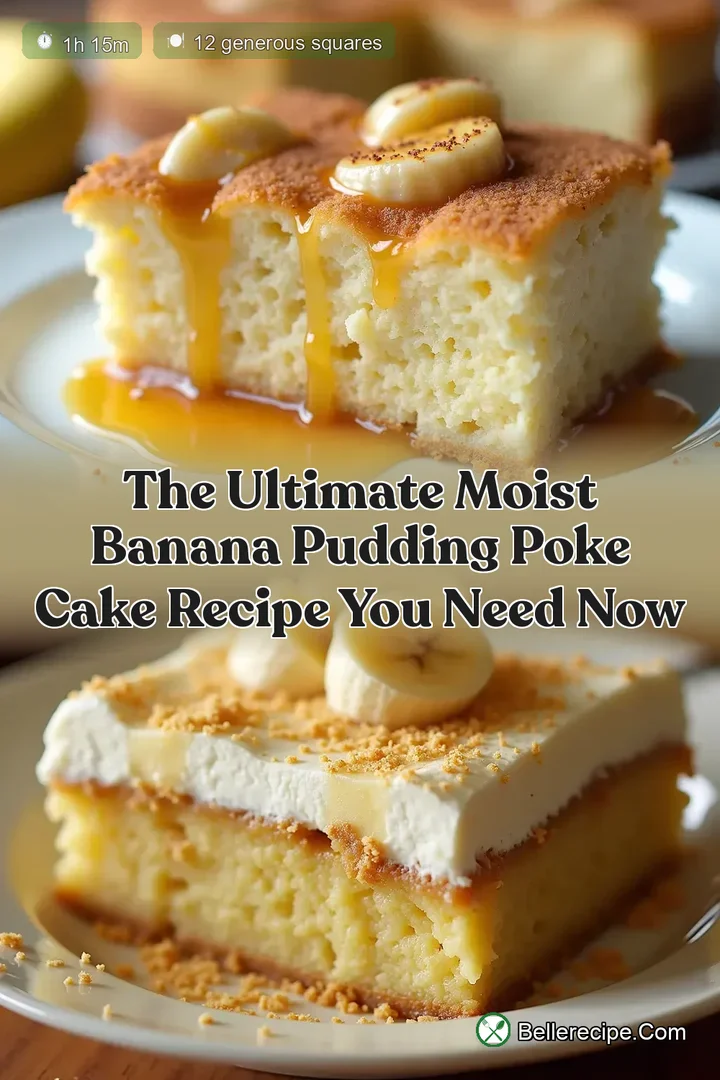 The Ultimate Moist Banana Pudding Poke Cake Recipe You Need Now