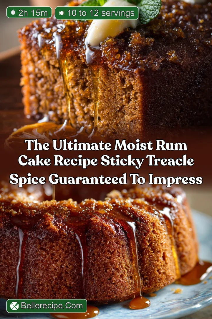 The Ultimate Moist Rum Cake Recipe Sticky Treacle Spice Guaranteed to Impress