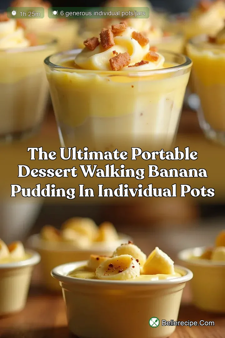 The Ultimate Portable Dessert Walking Banana Pudding in Individual Pots