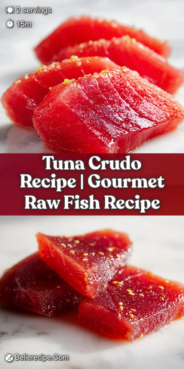 Close-up of glistening raw tuna with flaky sea salt and zesty lime peel, shimmering under soft natural light.