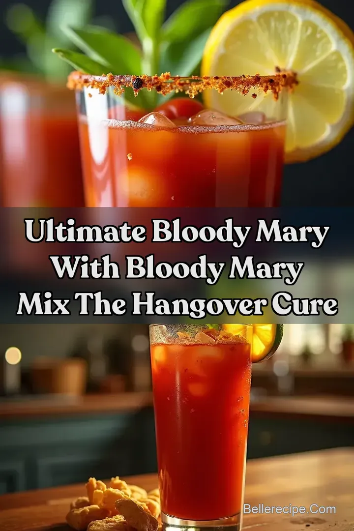 Ultimate Bloody Mary with Bloody Mary Mix The Hangover Cure