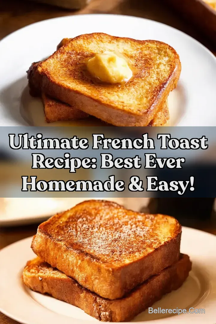 Ultimate French Toast Recipe: Best Ever Homemade & Easy! : PIN FOR LATER Ultimate French Toast Recipe: Best Ever Homemade & Easy!