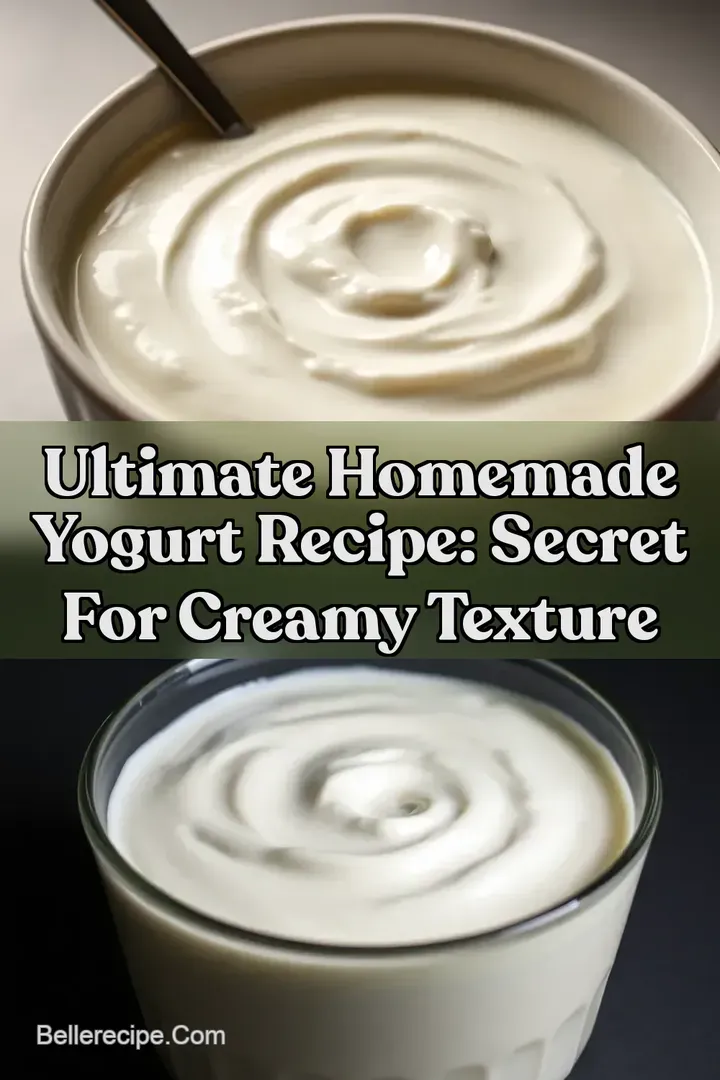 Ultimate Homemade Yogurt Recipe: Secret for Creamy Texture