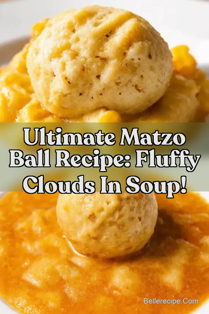Ultimate Matzo Ball Recipe: Fluffy Clouds in Soup! : PIN FOR LATER Ultimate Matzo Ball Recipe: Fluffy Clouds in Soup!