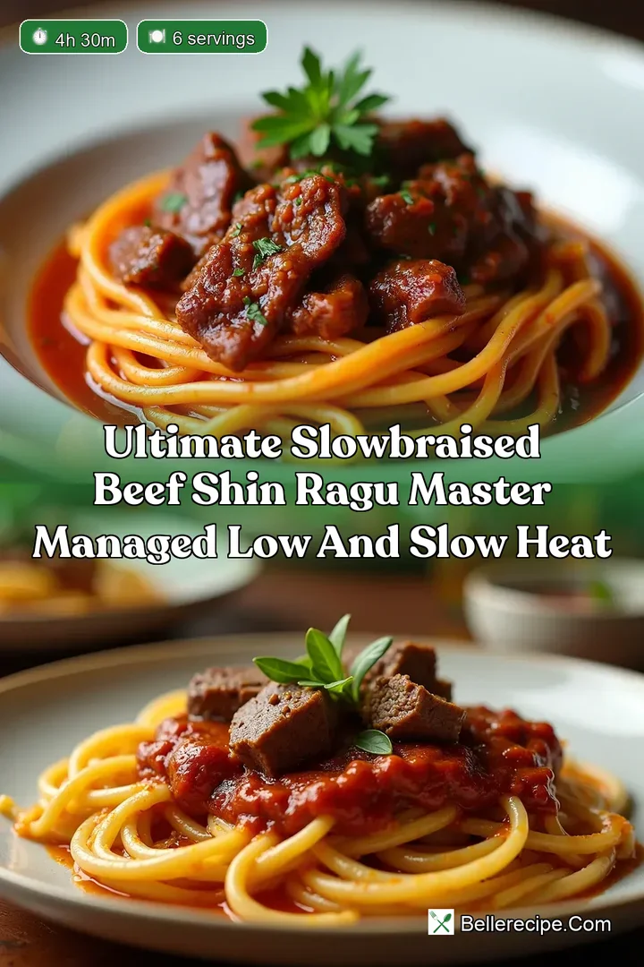 Ultimate SlowBraised Beef Shin Ragu Master Managed Low and Slow Heat
