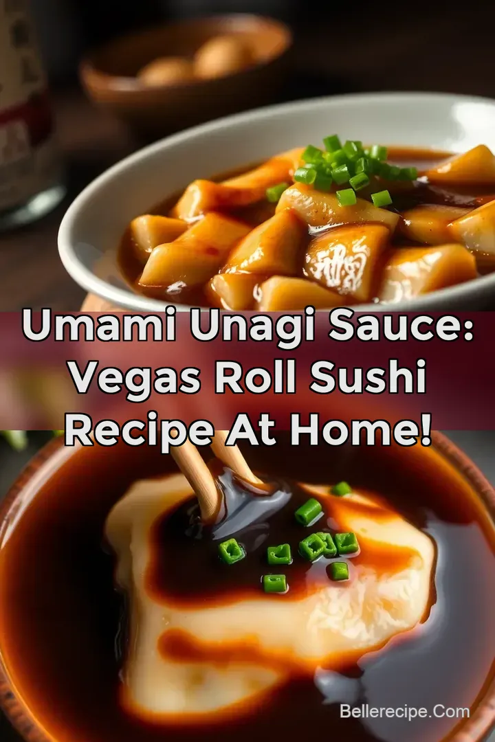 Umami Unagi Sauce: Vegas Roll Sushi Recipe At Home!