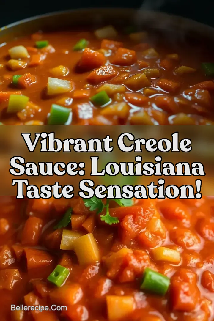 Vibrant Creole Sauce: Louisiana Taste Sensation!