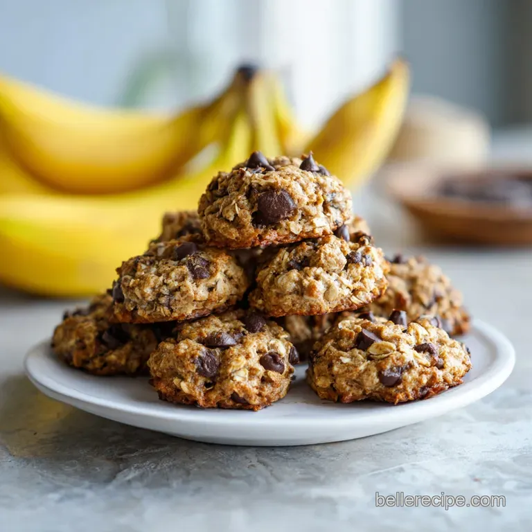 3 Ingredient Banana Oatmeal Cookies: Chewy and Sweet